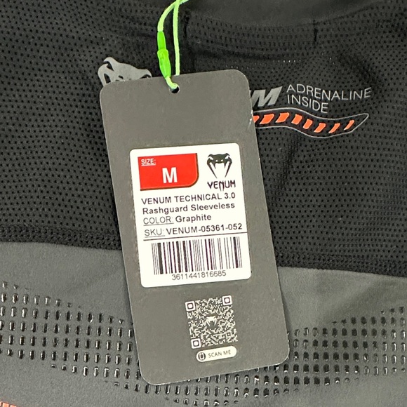 Kids Black and Gray Performance Tank Top - Picture 4 of 4